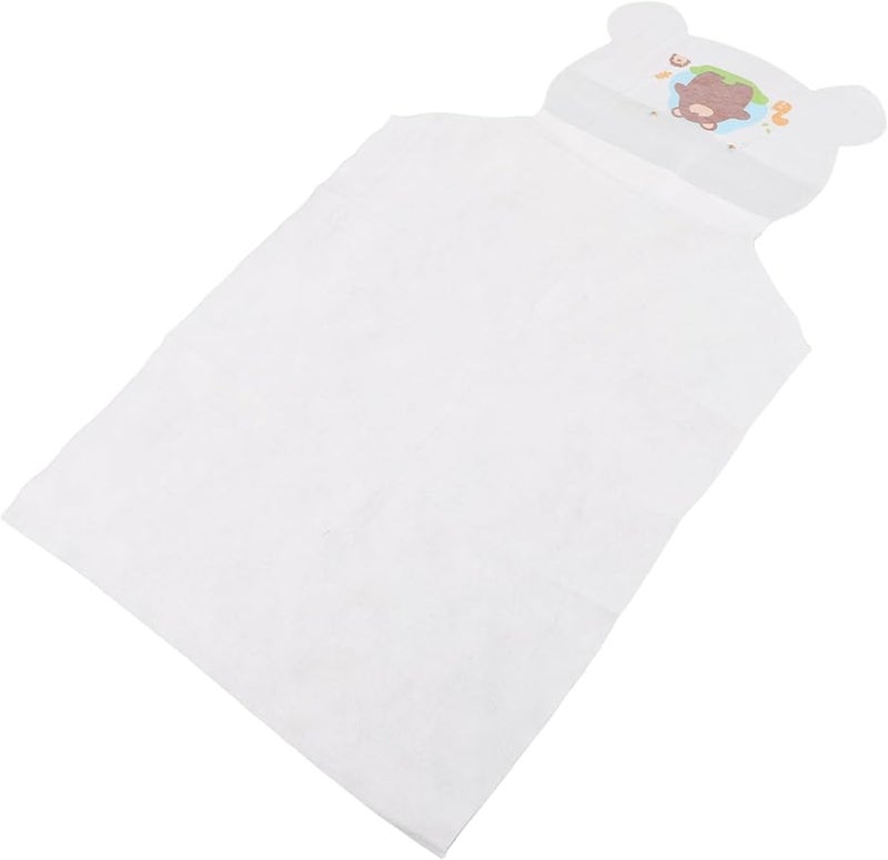 هوتني 10 حزمة منشفة أطفال قطنية ناعمة لحديثي الولادة ماصة للعرق وسادة ظهر مبللة - Image 1